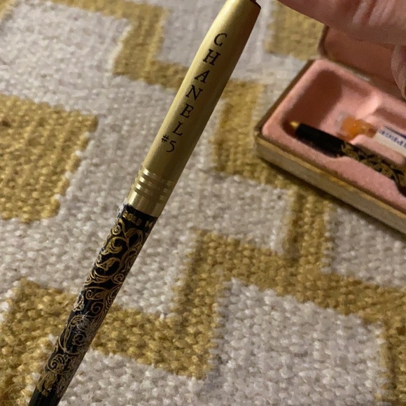 Vintage Arpege Chanel No5 14k Gold Perfumed Pen Set - Picture 6 of 11